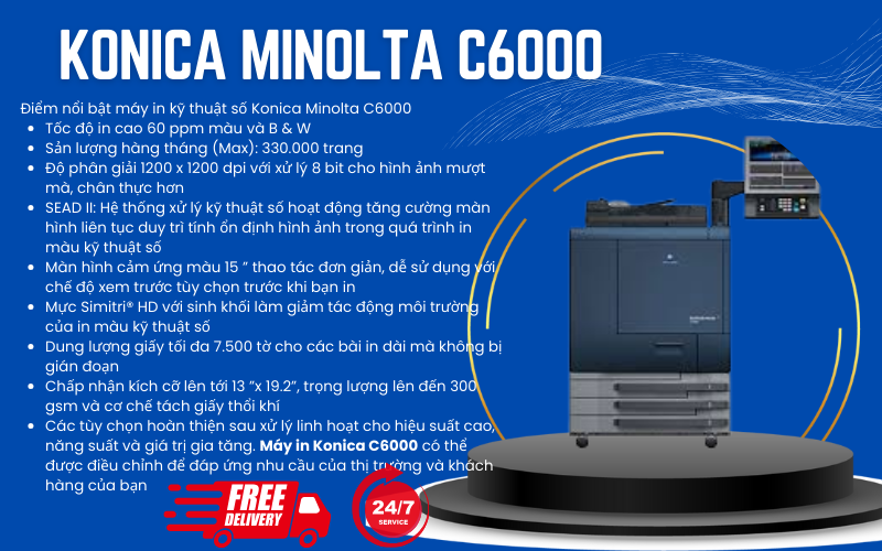 Máy in màu Konica Minolta C6000